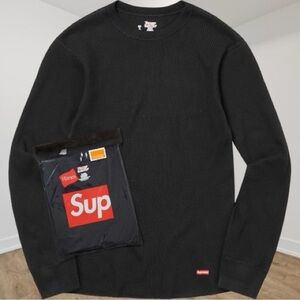 Supreme x Hanes Thermal Crew L fw25